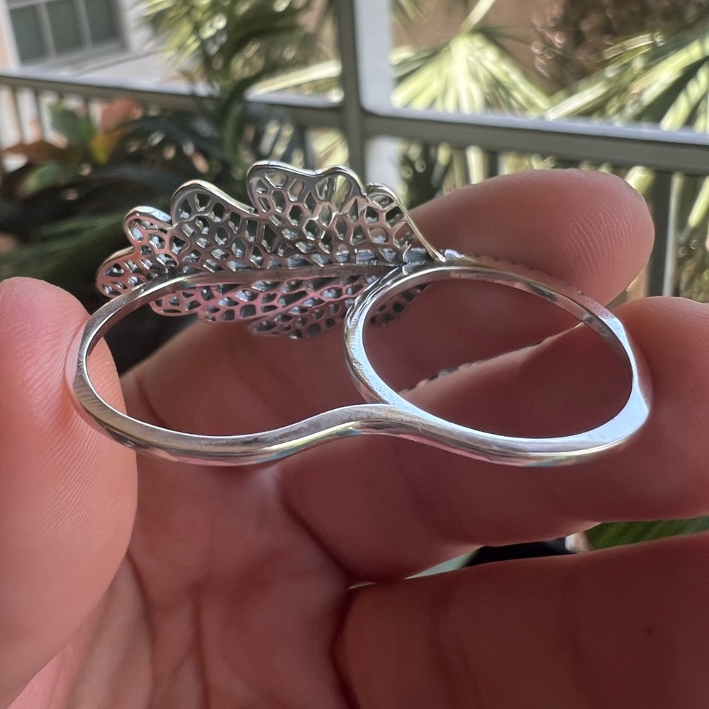Oak Leaf Double Ring - Various Sizes - image 8